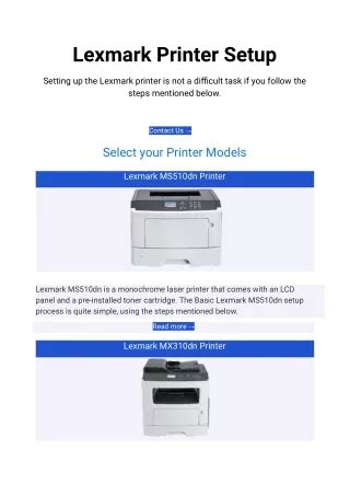 Image result for Lexmark Printer Setup