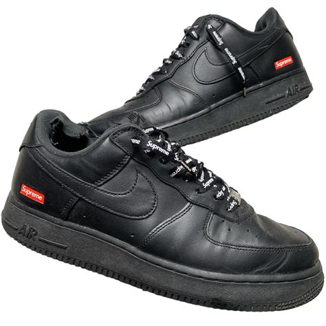 Nike Air Force 1 Supreme Black – Wear Garson