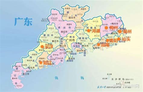 广东省旅游必备高清人文地图+21个地级市