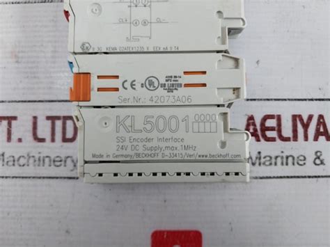 Beckhoff Kl5001 Ssi Encoder Interface 24V Dc Supply, Max. 1Mhz – Aeliya ...