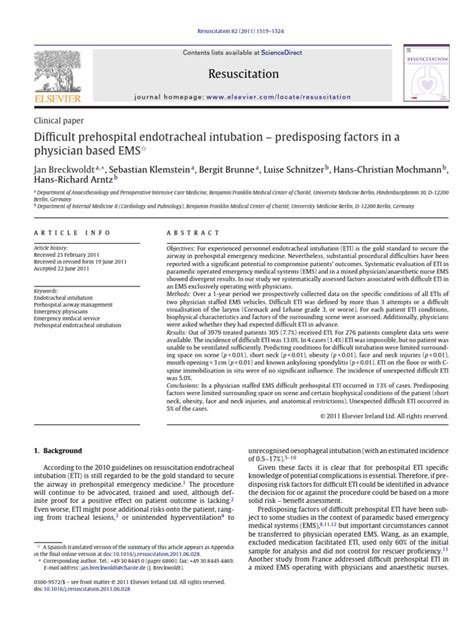 Image result for Study Report About Difficult Intubation
