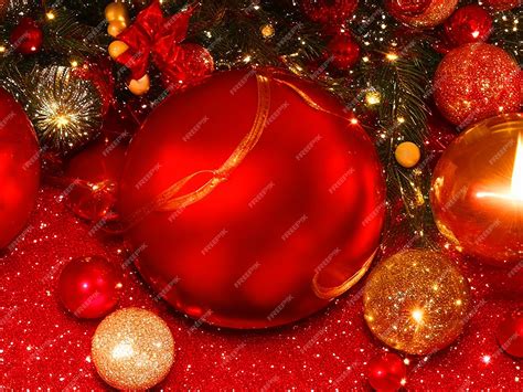 Premium Photo | Christmas red color background high quality image download