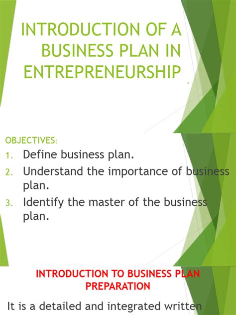 Business Plan Introduction Example 的图像结果