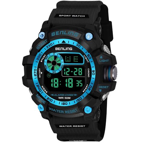 Multifunctional LED Digital Watch with Stopwatch-6064 – Benling