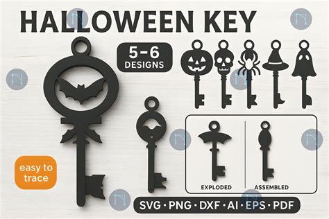 Halloween Key SVG Bundle · Creative Fabrica