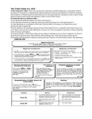 Factories act 1948 summary - STUDY NOTES – 3 : INDUSTRIAL LAWS 3 ...