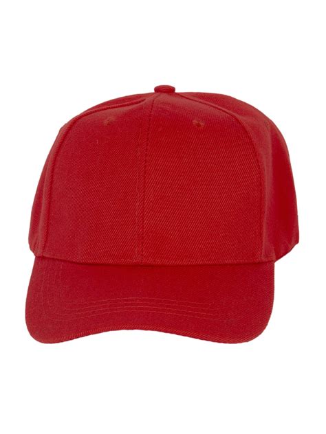 Top Headwear Men's Plain Baseball Cap - Adjustable Solid Color Ball Hat ...