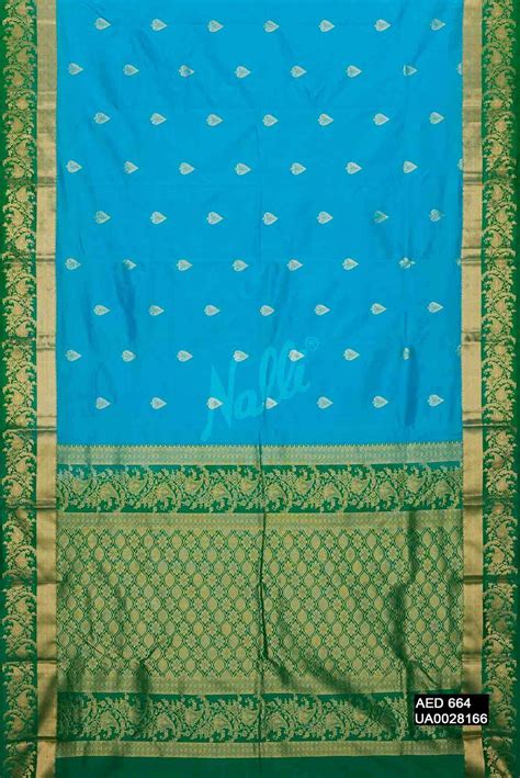 Sky Blue Kanchipuram Silk Saree – Nalli Silk Sarees Pvt Ltd