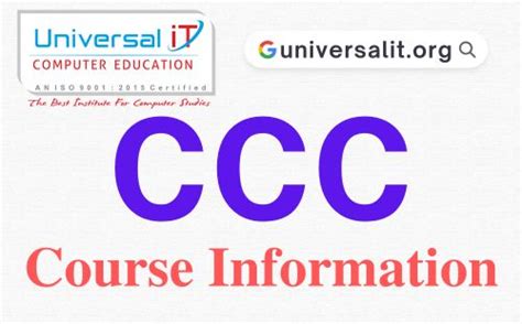 CCC Course Ad 的图像结果