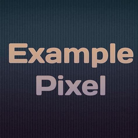 Pixel Example 的图像结果