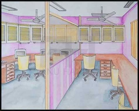 Sketches for Nata Exam: Hand Rendered Perspectives