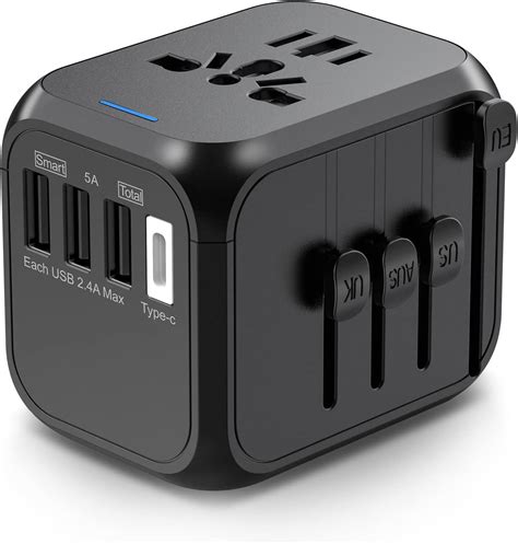 Upgraded Worldwide Travel Adapter, International India | Ubuy
