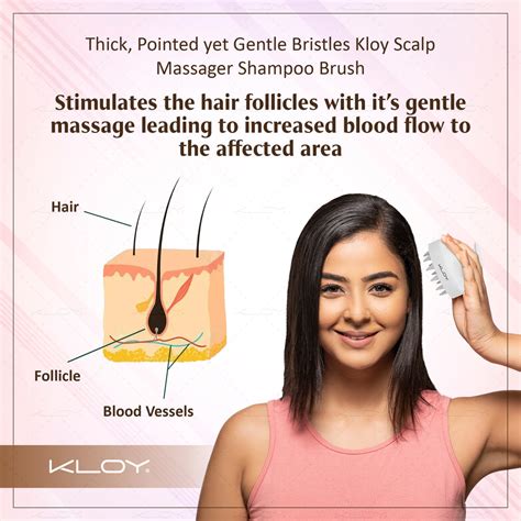 KLOY Round Hair Scalp Massager Shampoo Brush, Super Soft Bristles, Ant ...