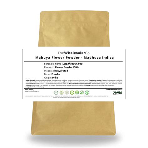Mahuya Flower Powder - Madhuca indica- Bulk Supplier@TheWholesalerCo ...