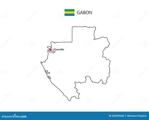 Libreville Map, Capital City Of Gabon. Municipal Administrative Area Map With Rivers And Roads ...
