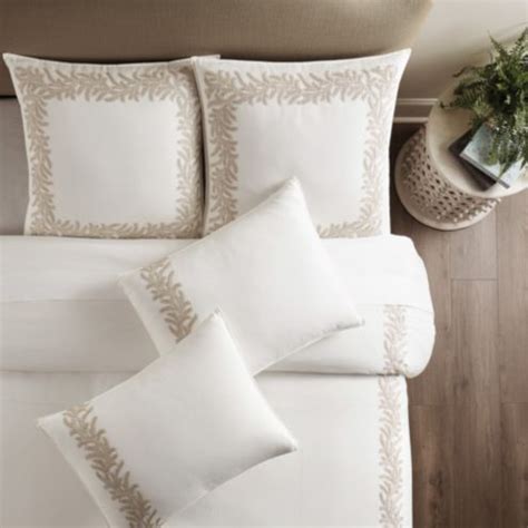 Salome Embroidered Vine Sham with Cotton-Linen Blend & Envelope Closure