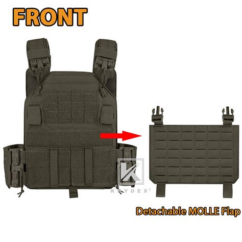 Buy KRYDEX Plate Carrier Tactical Vest Quick Release & Laser Cut MOLLE ...