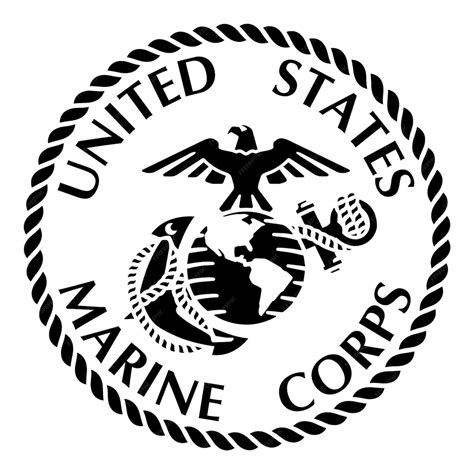 Premium Vector | Vector emblem of the United States Marine Corps