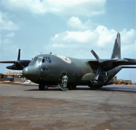 A U.S. C-130 Hercules cargo plane, prepares to depart Fort McCoy, Wis ...