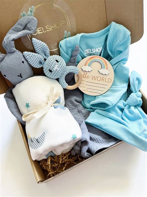 Newborn Gift Set | 6pc Baby Shower Bundle | Baby Gift Box | Gift for ...
