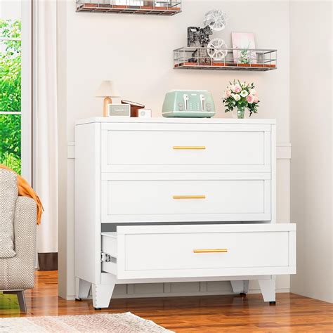 4 Drawer Metal File Cabinet Coffee Wine Bar Sideboard Buffet Cabinet ...