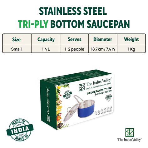 Buy Stainless Saucepan/Milk/Tea Pan with Lid Online at Best Prices in ...