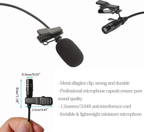 Buy Sujeetec Lavalier Microphone Lapel Microphone Compatible with AKG ...