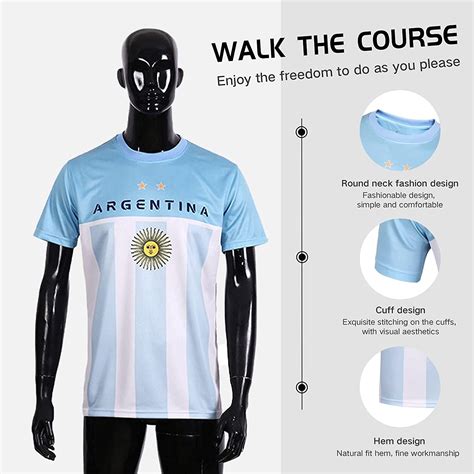 Buy SINLEISI 2022 World Cup Fan Jerseys Countries/Styles - Argentina ...