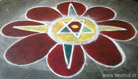Floral Diwali Rangoli