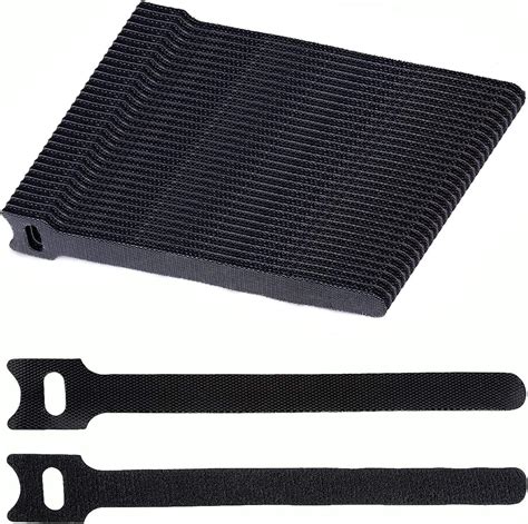 Klettband Kabelbinder Klett Schwarz 50 Stück, zone Kabel Klettband ...