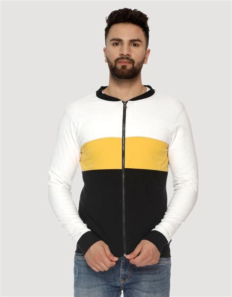 Soccer White Colorblock Jacket – Veirdo