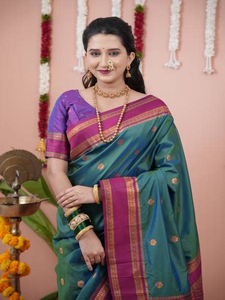 Green Paithani Saree - Buy Green Paithani Saree online at Best Prices ...