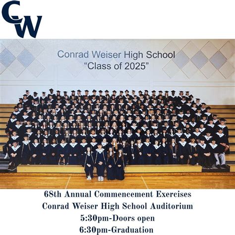 Conrad Weiser High School | 💙🎓 Due to the forecast of severe weather ...