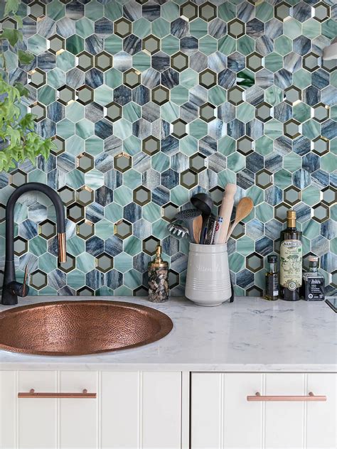 Hexagon Backsplash Tile