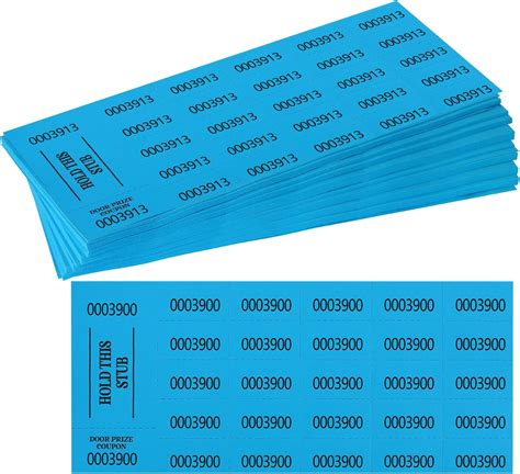 China Party 500 Chinese Auction Tickets - Penny Sale/Tricky Tray Raffle ...