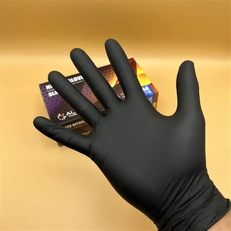 Black Nitrile Gloves ALDENA | ALDENAGLOVES