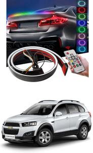 PRTEK Carbon Fibre LED Rear Spoiler with Remote Control for Car Trunk ...