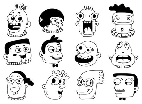 Character doodle Images - Free Download on Freepik