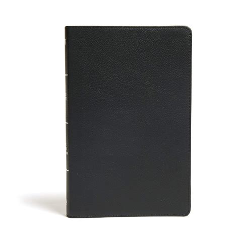 KJV Ultrathin Reference Bible, Black Genuine Leather: Red Letter, Easy ...