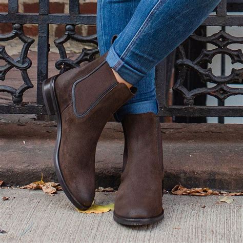 Women's Duchess Chelsea Boot In Dark Brown Suede - Thursday Boots ...
