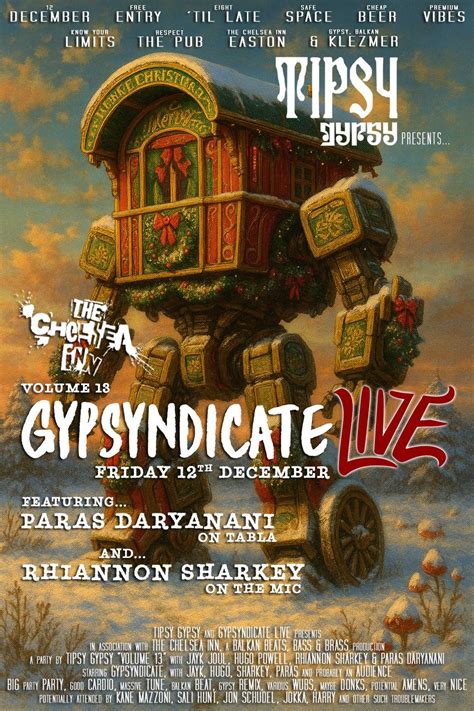 Tipsy Gypsy 13 - Gypsyndicate LIVE ft. Tabla & Vox, The Chelsea Inn ...
