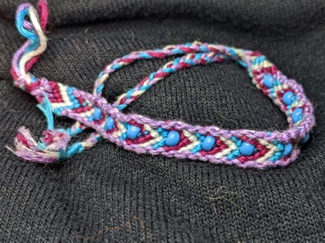 Bordered Chevron Bracelet with Beads • MavenFair