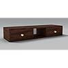 THANGLALA Sheesham Wood Wall Mounted TV Entertainment Unit with Drawer ...