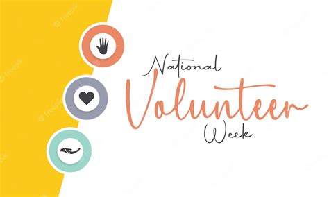 Premium Vector | National volunteer week volunteers communities template for banner background ...