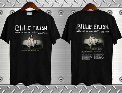 Billie Eilish World Tour 2019 with Special Guest DENZEL CURRY T Shirt ...