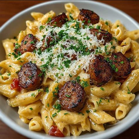 Easy Creamy Smoked Sausage Pasta (Ready in 30 Mins!)