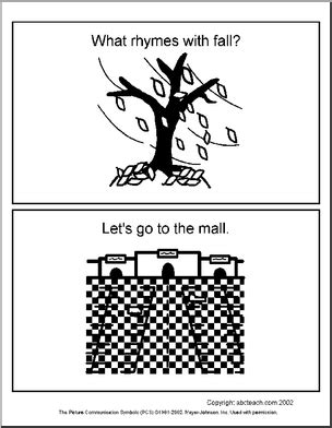 Vocabulary - What Rhymes With Fall? version 2 (primary/elem)' Booklet ...