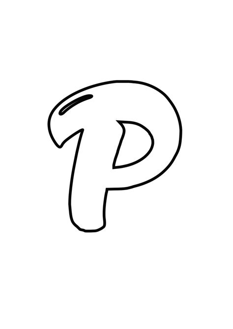 Download Printable Bubble Letter P - Bubble Letters