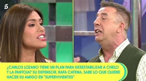 Miriam Saavedra y Rafa Catena, en 'Sálvame'. (Telecinco).