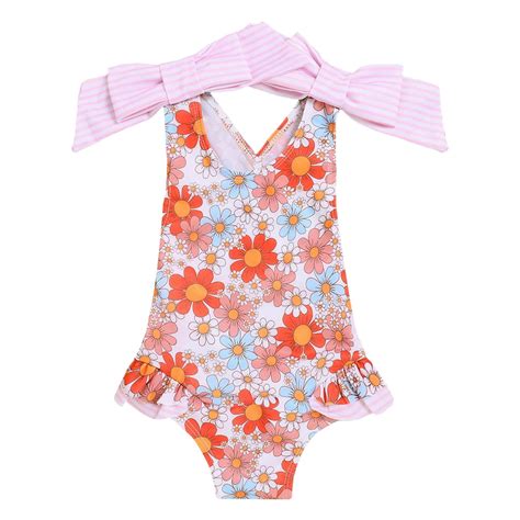 Akiihool Teen One Piece Swimsuits Girls Swimsuit Adjustable Straps Cut ...